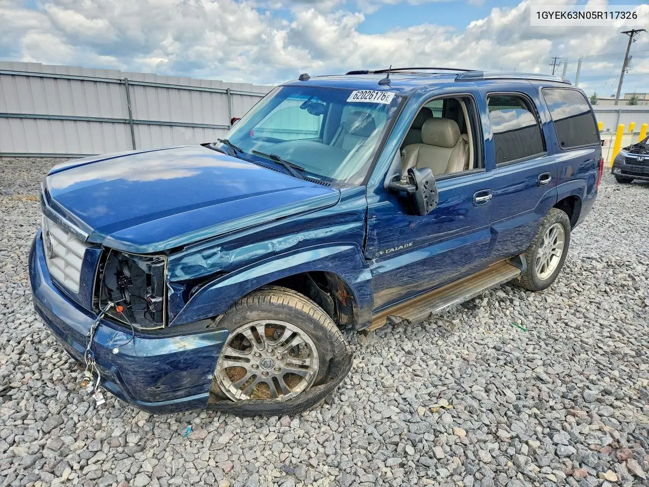2005 Cadillac Escalade Luxury VIN: 1GYEK63N05R117326 Lot: 62026176