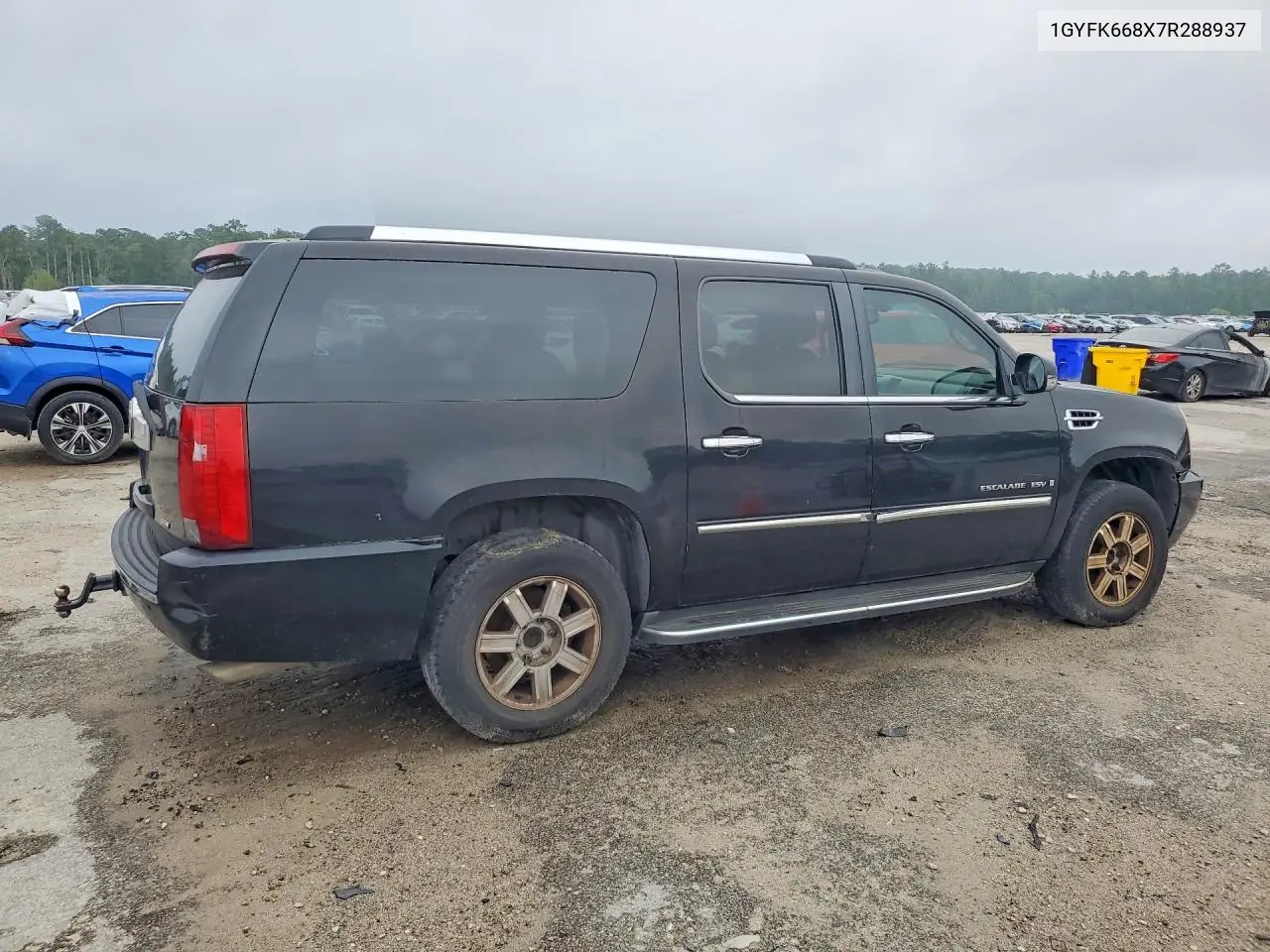 2007 Cadillac Escalade Esv VIN: 1GYFK668X7R288937 Lot: 57551296