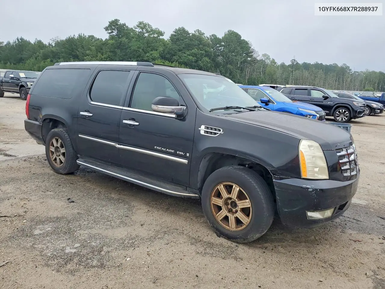2007 Cadillac Escalade Esv VIN: 1GYFK668X7R288937 Lot: 57551296