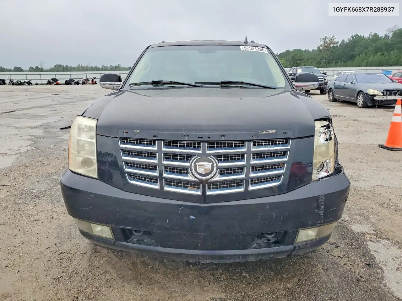2007 Cadillac Escalade Esv VIN: 1GYFK668X7R288937 Lot: 57551296