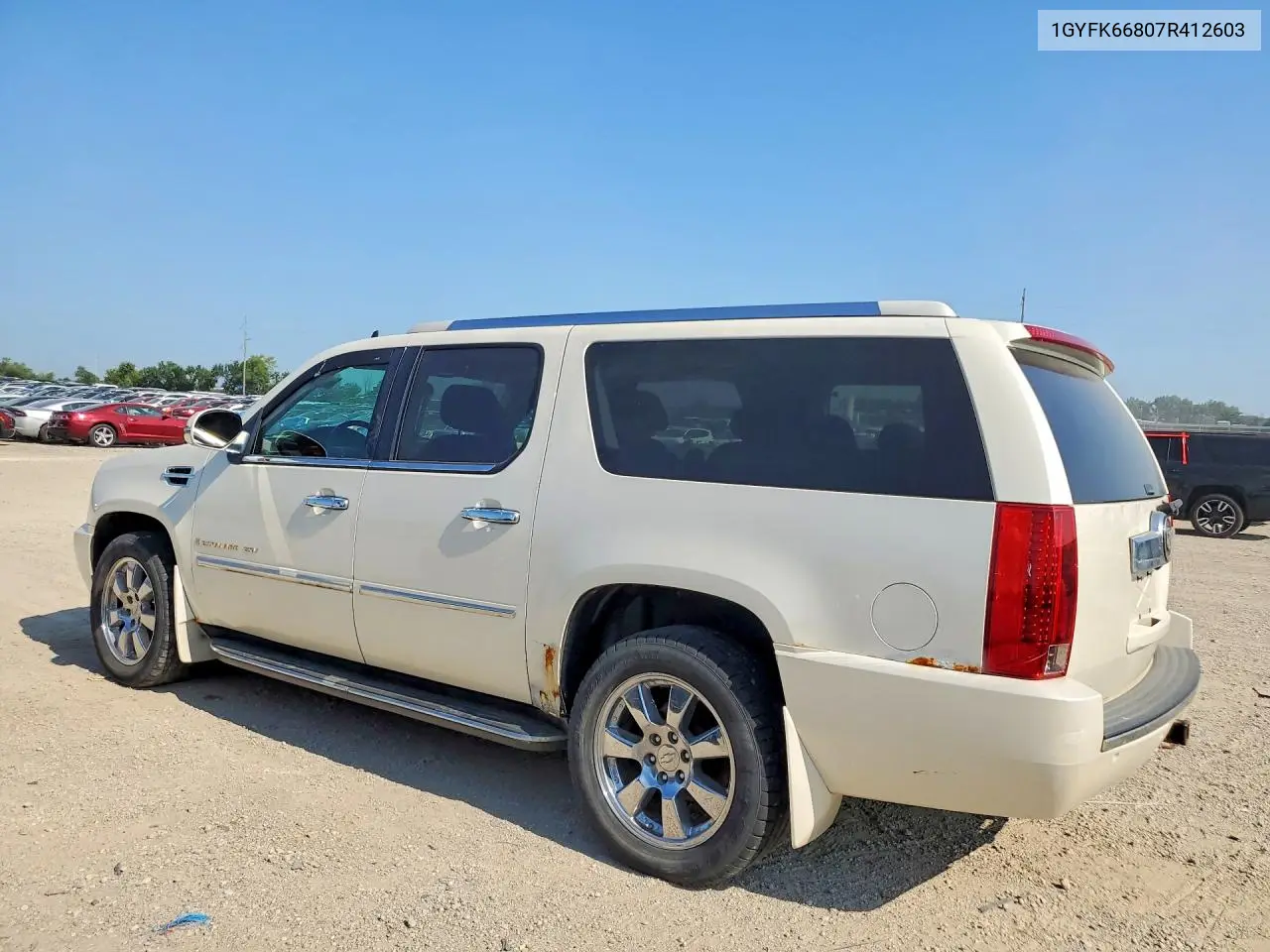 2007 Cadillac Escalade Esv VIN: 1GYFK66807R412603 Lot: 61009846