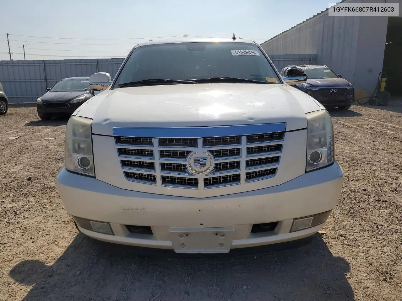 2007 Cadillac Escalade Esv VIN: 1GYFK66807R412603 Lot: 61009846