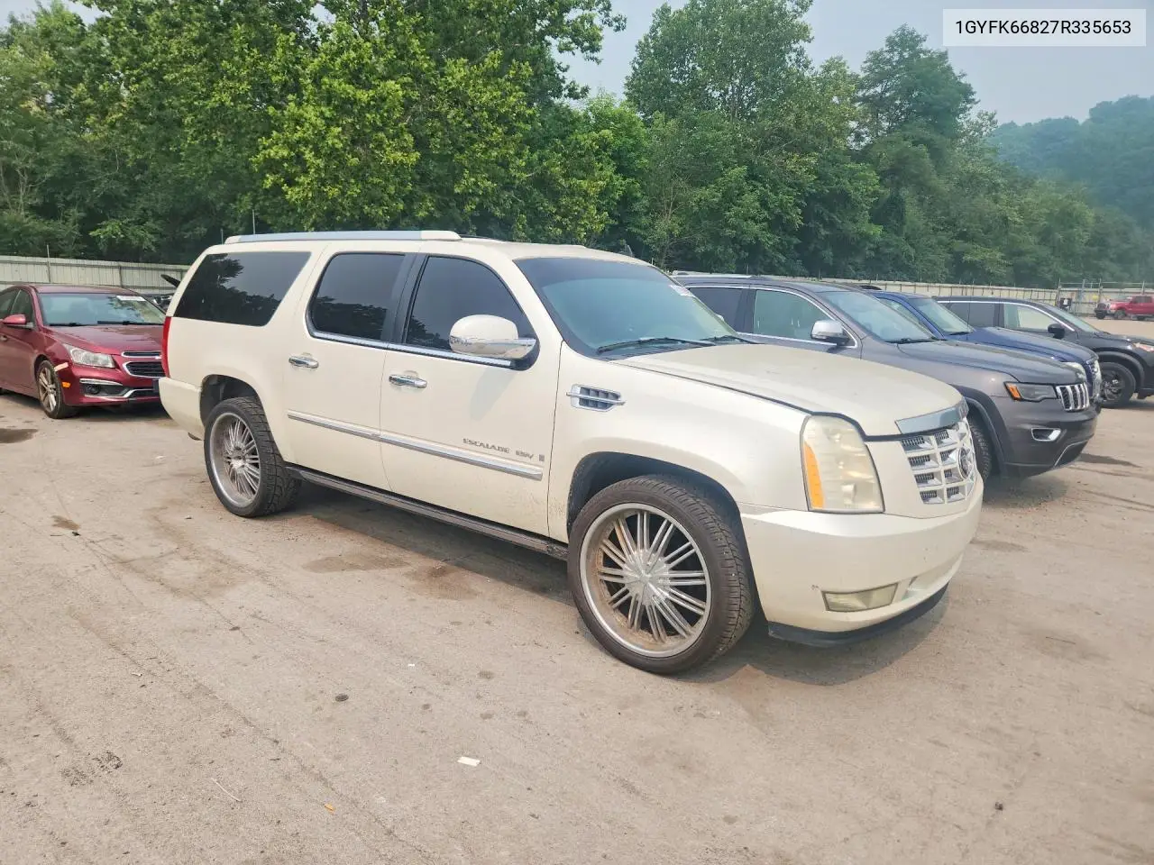 2007 Cadillac Escalade Esv VIN: 1GYFK66827R335653 Lot: 61159596