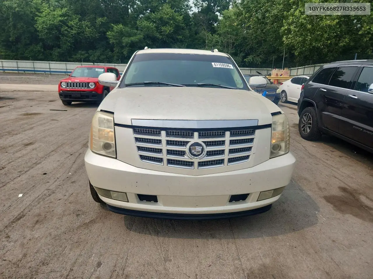 2007 Cadillac Escalade Esv VIN: 1GYFK66827R335653 Lot: 61159596