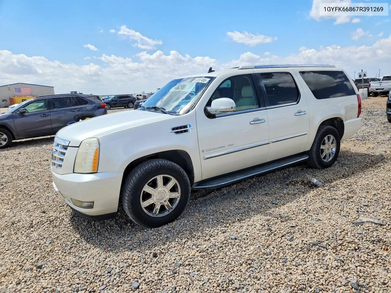 2007 Cadillac Escalade Esv VIN: 1GYFK66867R391269 Lot: 61207466