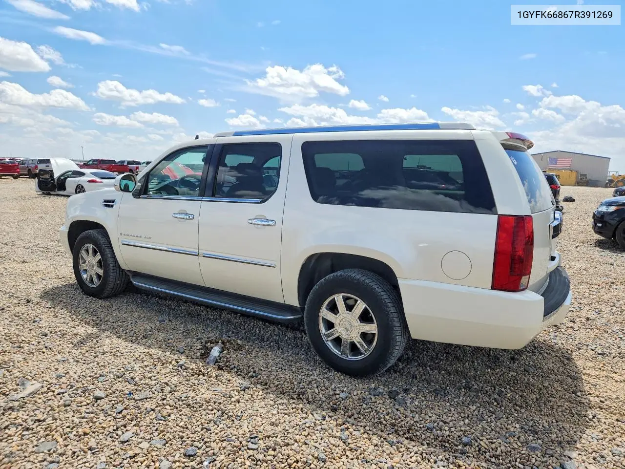 2007 Cadillac Escalade Esv VIN: 1GYFK66867R391269 Lot: 61207466
