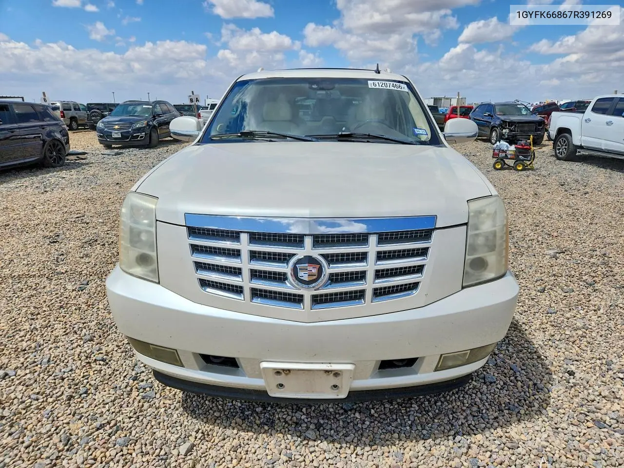 2007 Cadillac Escalade Esv VIN: 1GYFK66867R391269 Lot: 61207466