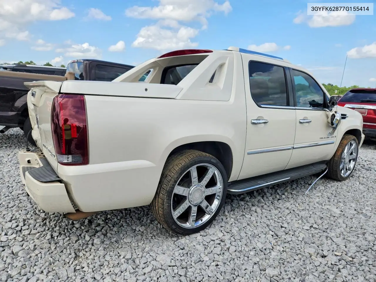 2007 Cadillac Escalade Ext VIN: 3GYFK62877G155414 Lot: 61370746