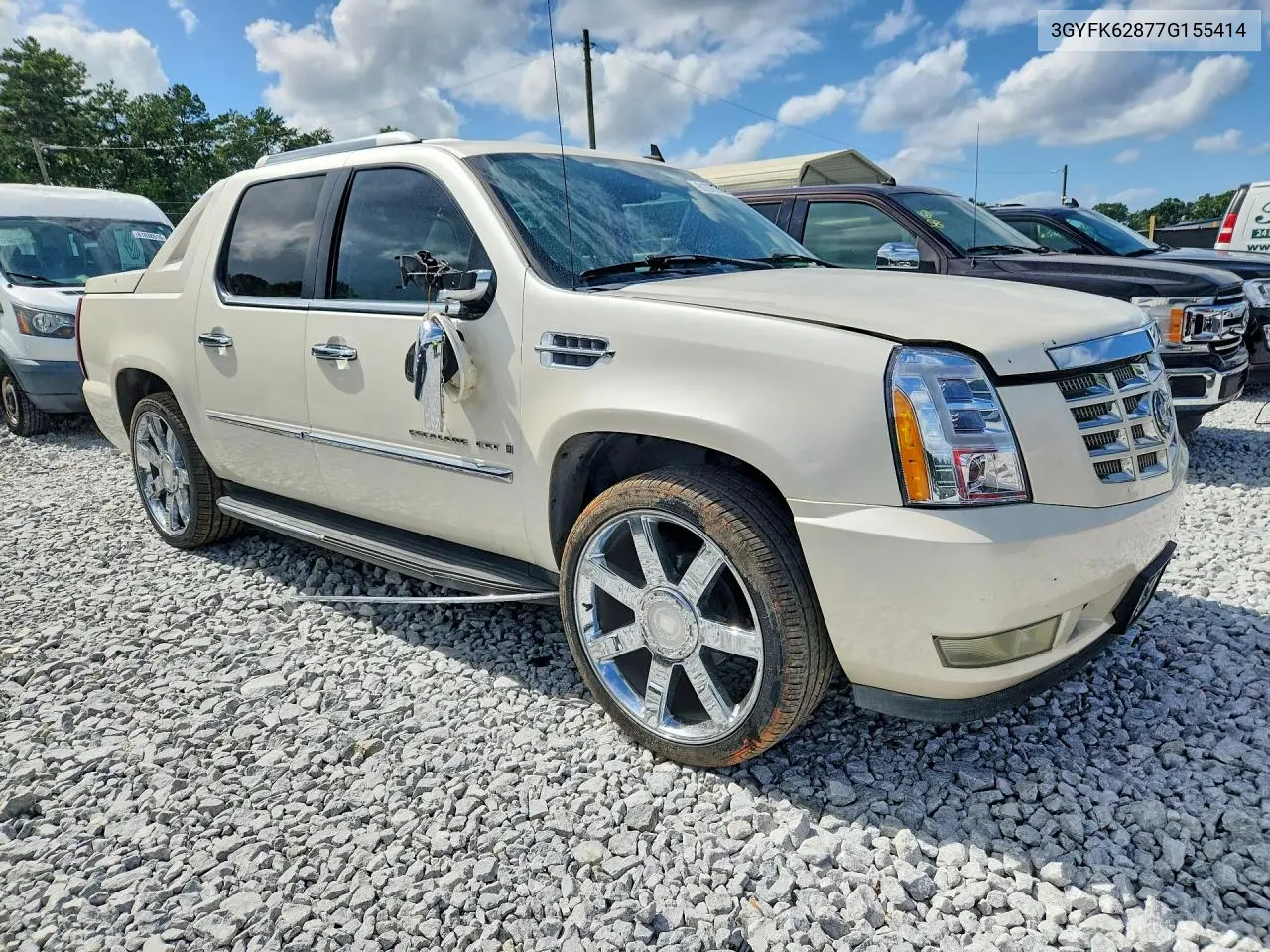 2007 Cadillac Escalade Ext VIN: 3GYFK62877G155414 Lot: 61370746