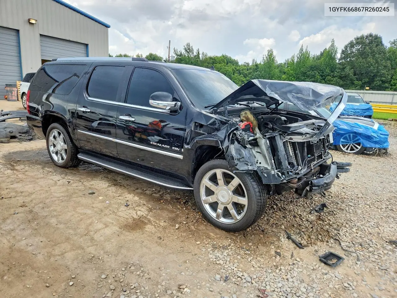 2007 Cadillac Escalade Esv VIN: 1GYFK66867R260245 Lot: 61763366