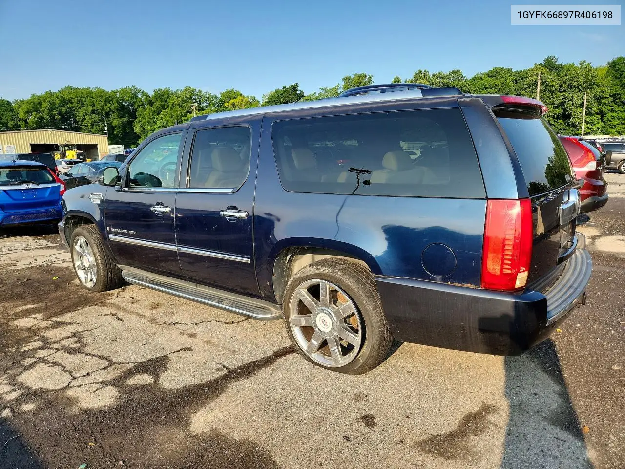 2007 Cadillac Escalade Esv VIN: 1GYFK66897R406198 Lot: 62110266