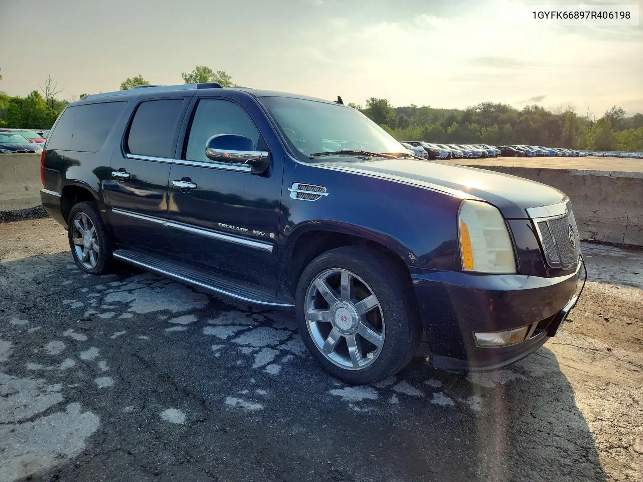 2007 Cadillac Escalade Esv VIN: 1GYFK66897R406198 Lot: 62110266