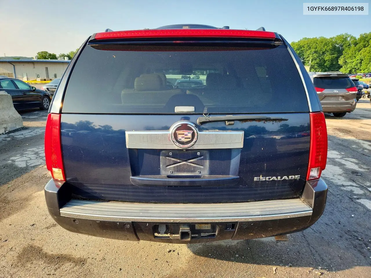 2007 Cadillac Escalade Esv VIN: 1GYFK66897R406198 Lot: 62110266