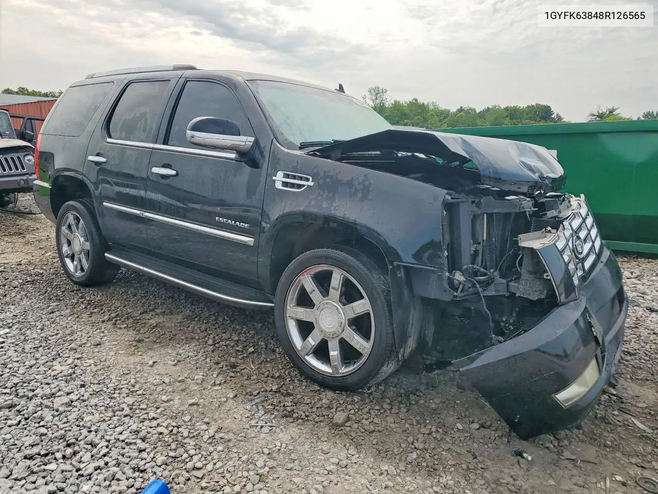 2008 Cadillac Escalade Luxury VIN: 1GYFK63848R126565 Lot: 58597896