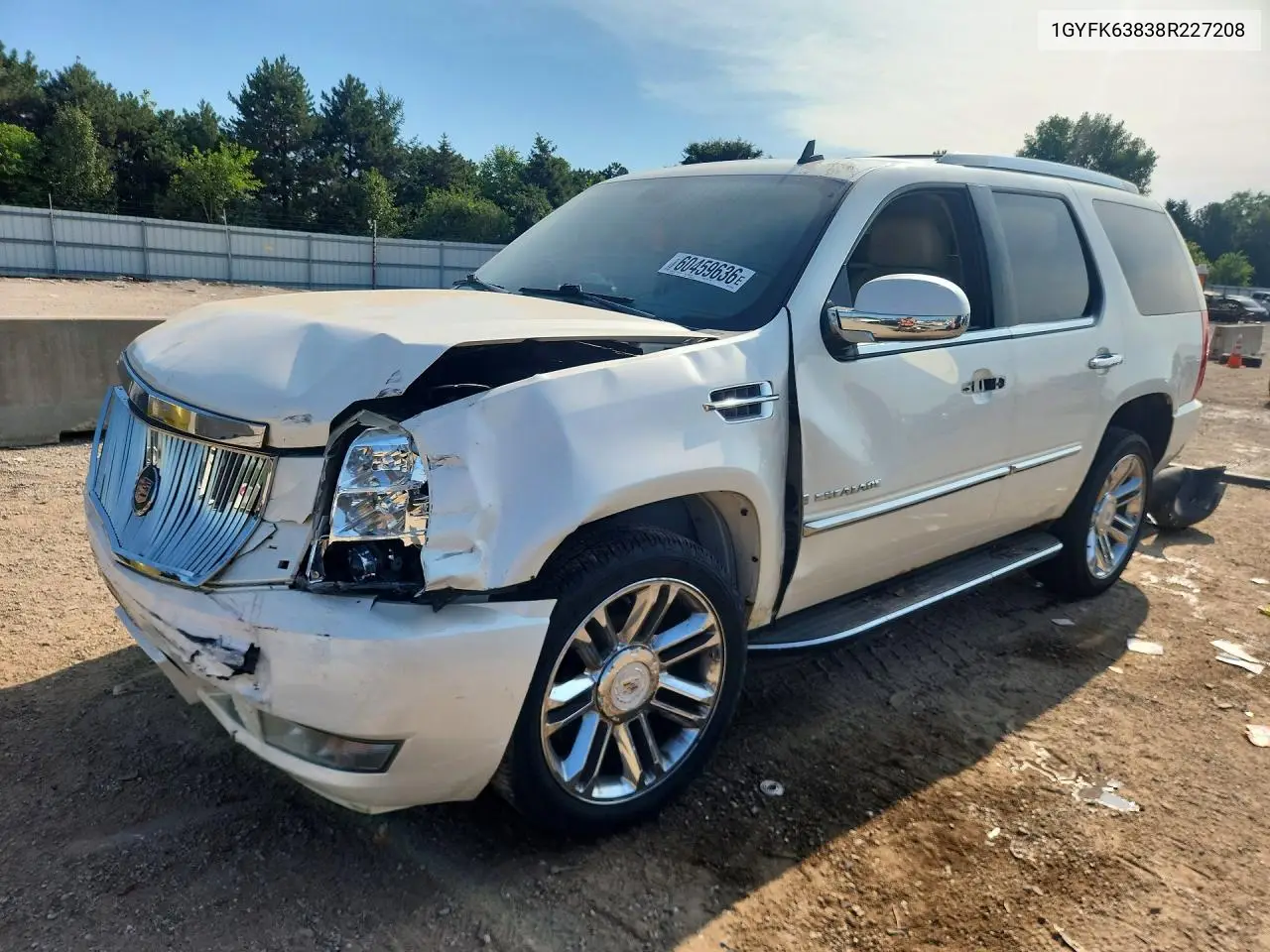 2008 Cadillac Escalade Luxury VIN: 1GYFK63838R227208 Lot: 60459636