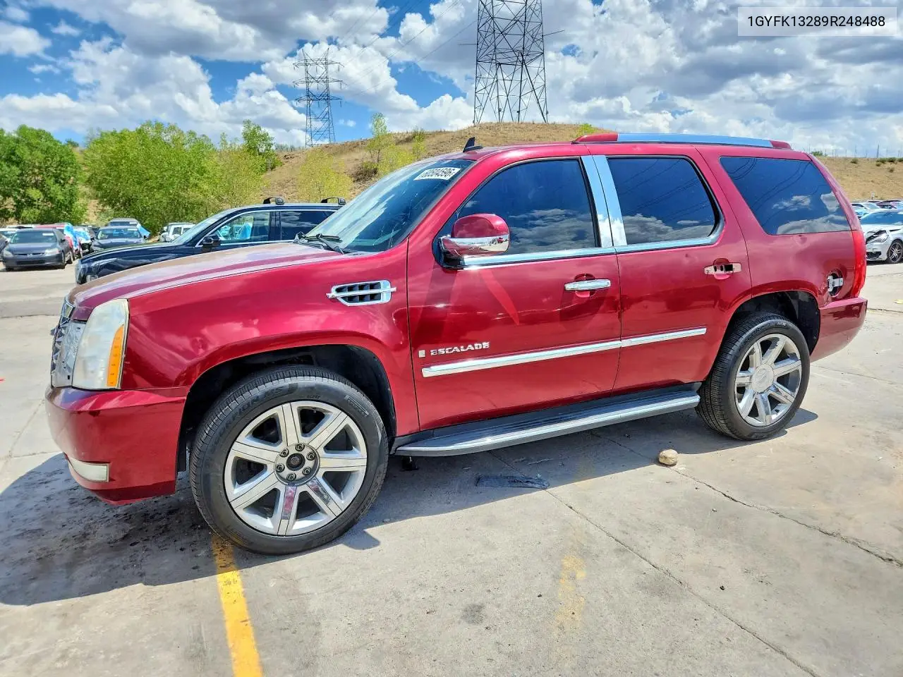 2009 Cadillac Escalade VIN: 1GYFK13289R248488 Lot: 60504596
