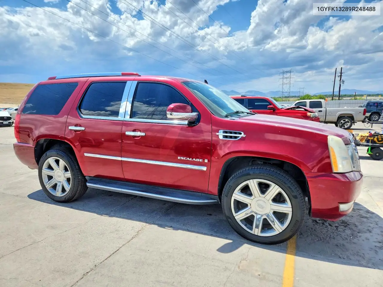 2009 Cadillac Escalade VIN: 1GYFK13289R248488 Lot: 60504596