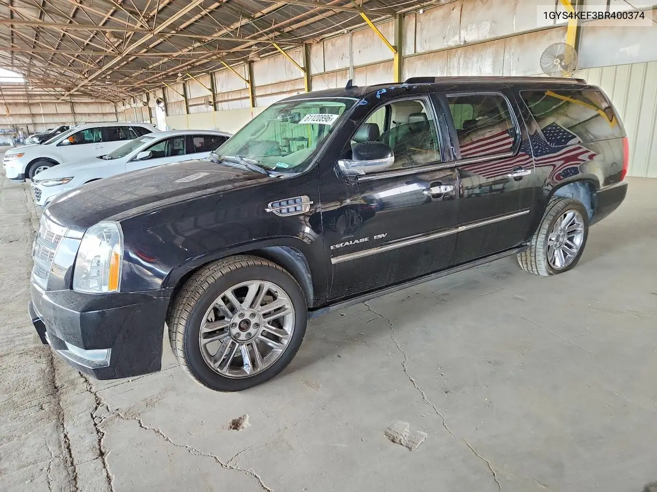 2011 Cadillac Escalade Esv Platinum VIN: 1GYS4KEF3BR400374 Lot: 61120896