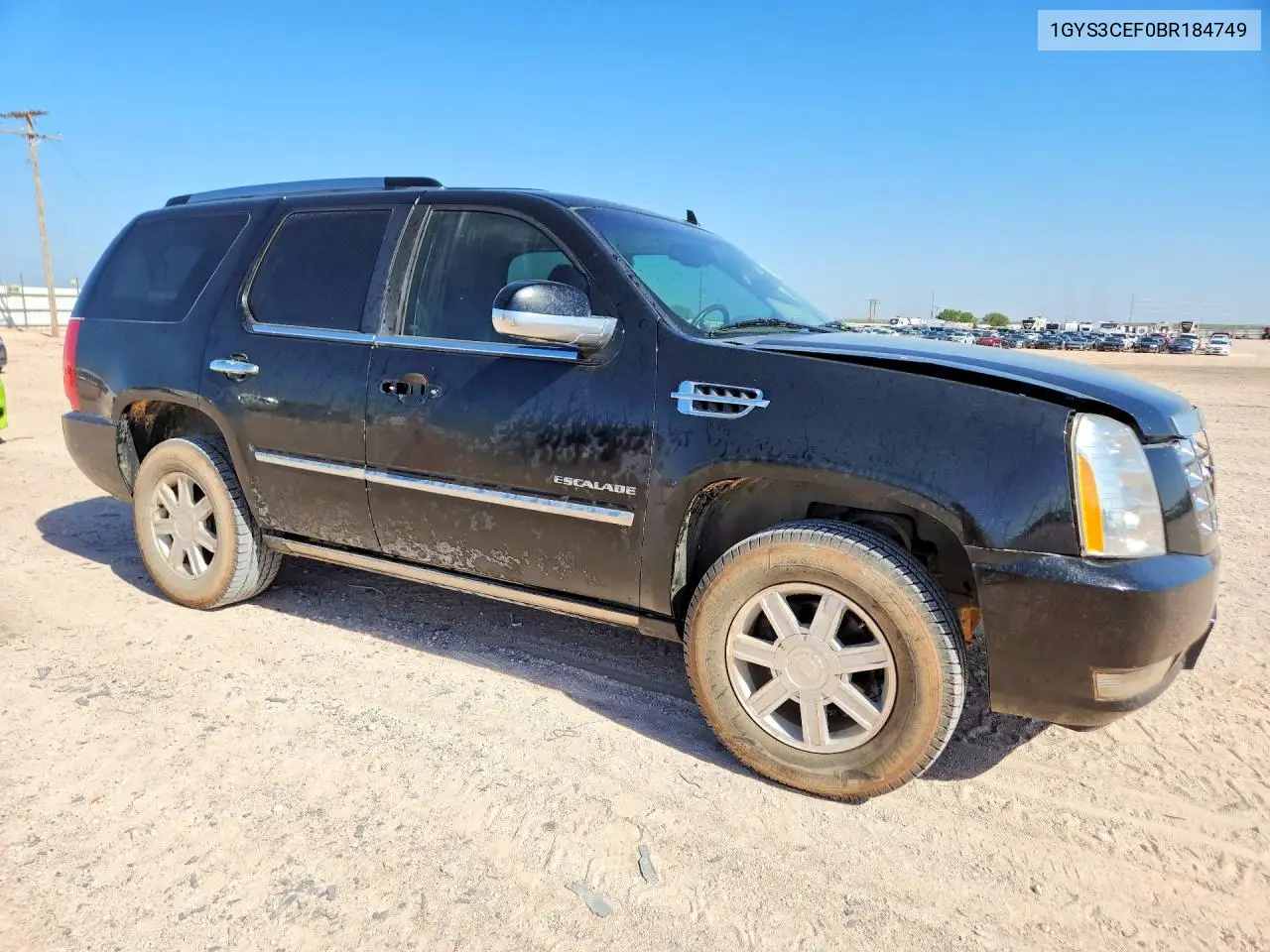 2011 Cadillac Escalade Premium VIN: 1GYS3CEF0BR184749 Lot: 61923176