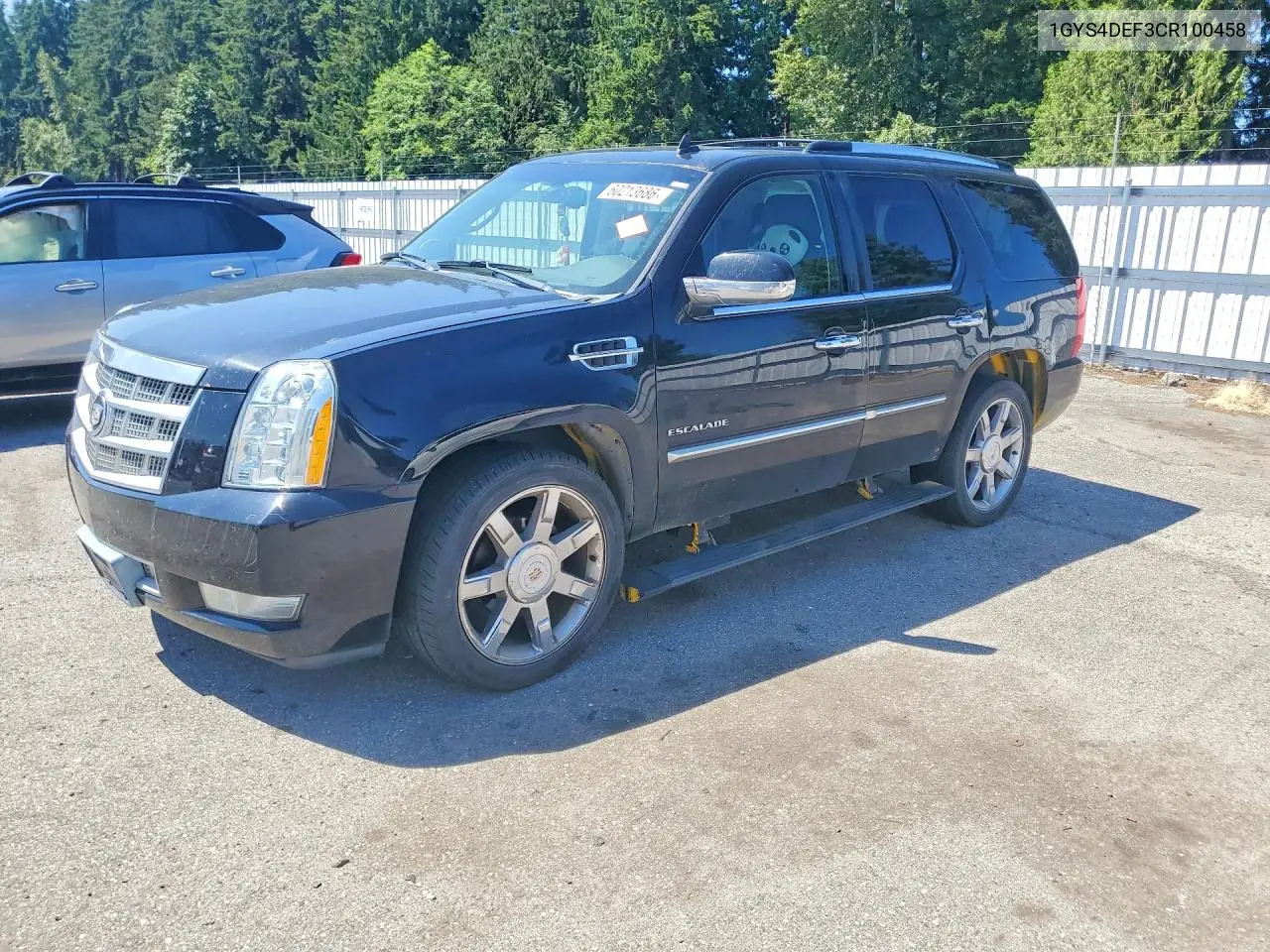 2012 Cadillac Escalade Platinum VIN: 1GYS4DEF3CR100458 Lot: 60213686