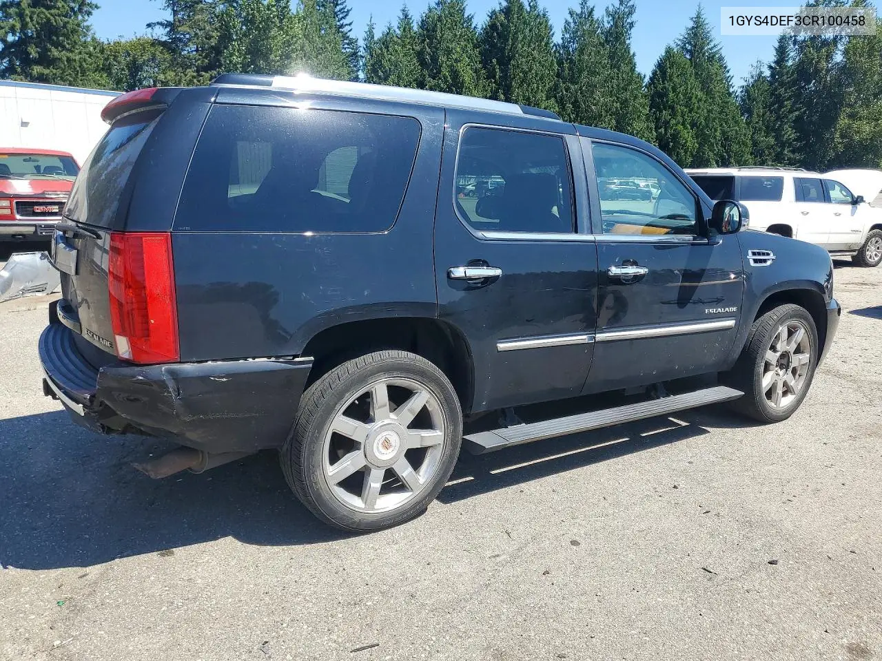 2012 Cadillac Escalade Platinum VIN: 1GYS4DEF3CR100458 Lot: 60213686