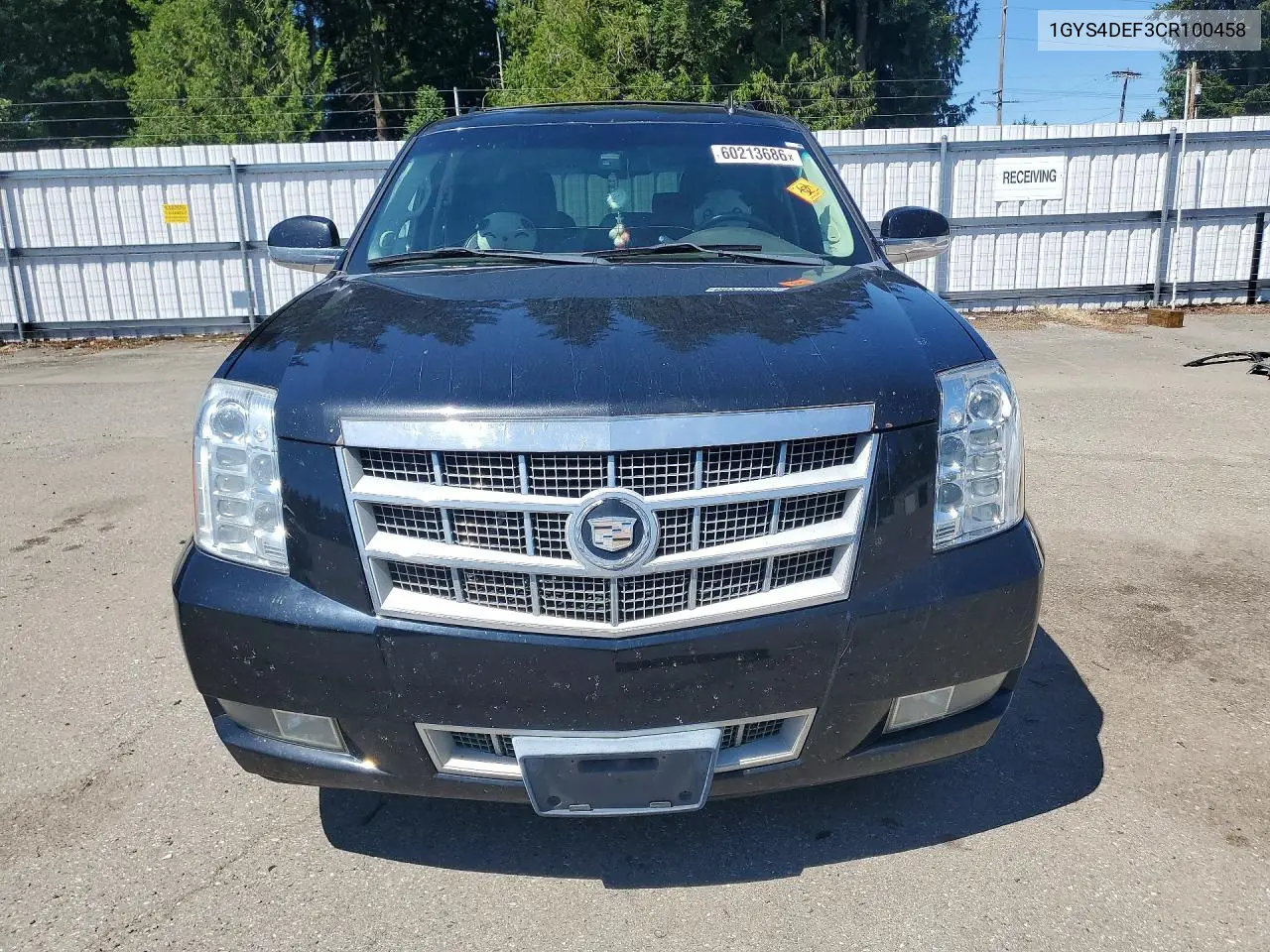 2012 Cadillac Escalade Platinum VIN: 1GYS4DEF3CR100458 Lot: 60213686