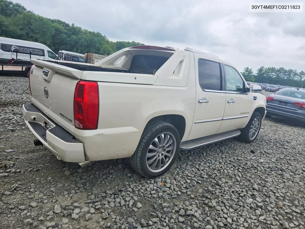 2012 Cadillac Escalade Ext Luxury VIN: 3GYT4MEF1CG211823 Lot: 60267116
