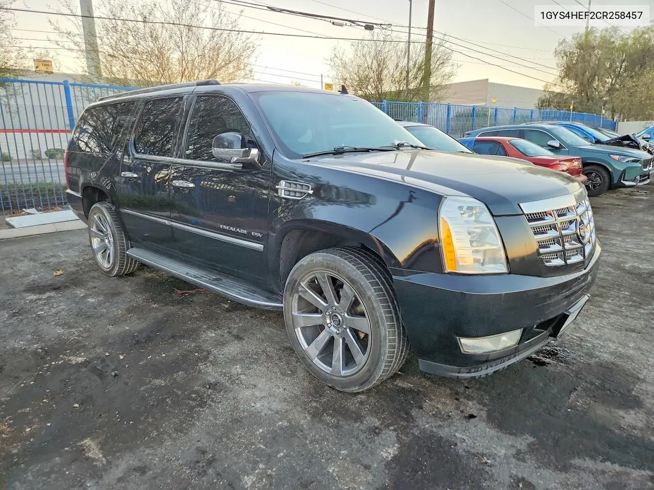2012 Cadillac Escalade Esv Luxury VIN: 1GYS4HEF2CR258457 Lot: 60707786