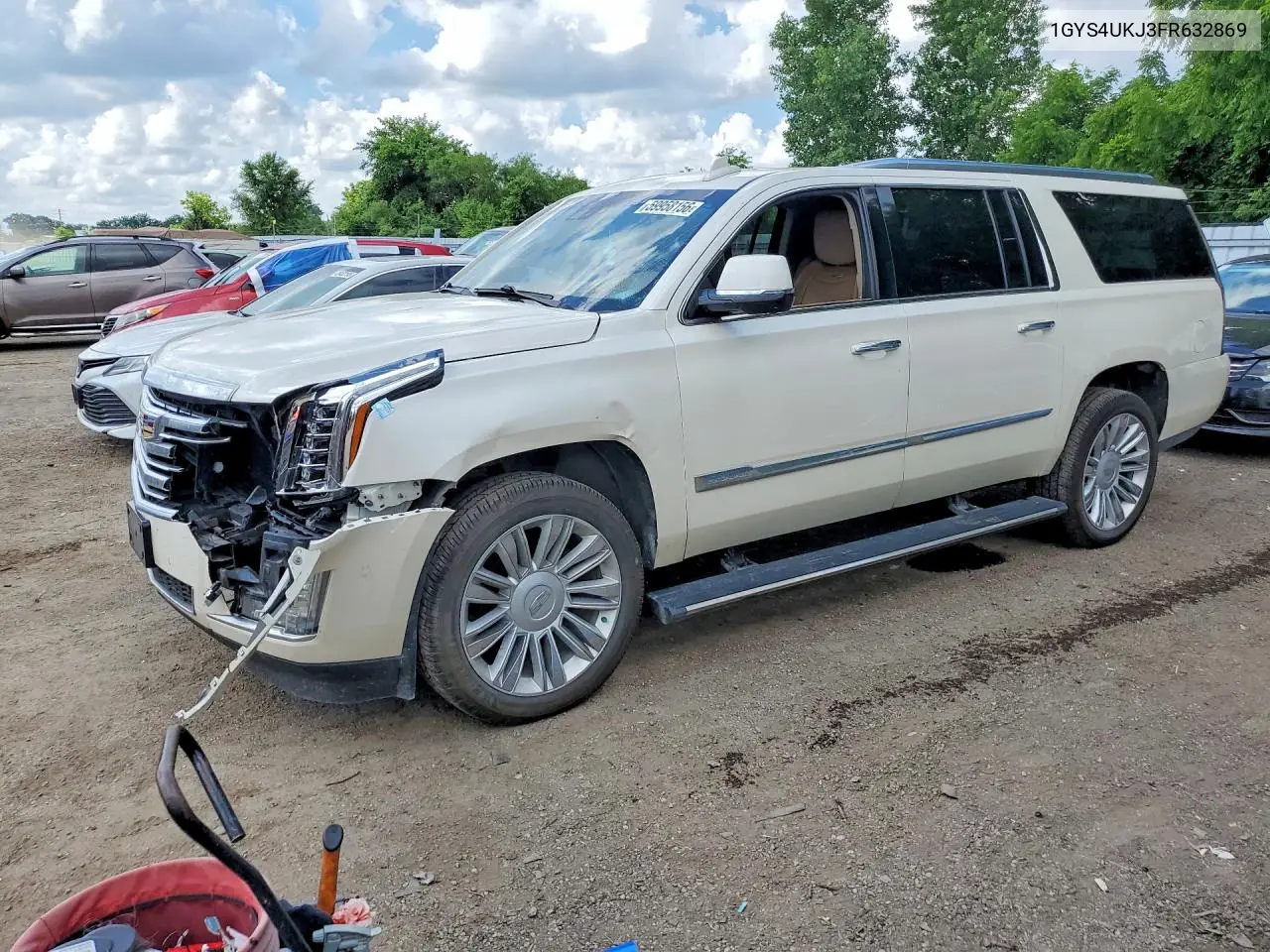 2015 Cadillac Escalade Esv Platinum VIN: 1GYS4UKJ3FR632869 Lot: 59958156