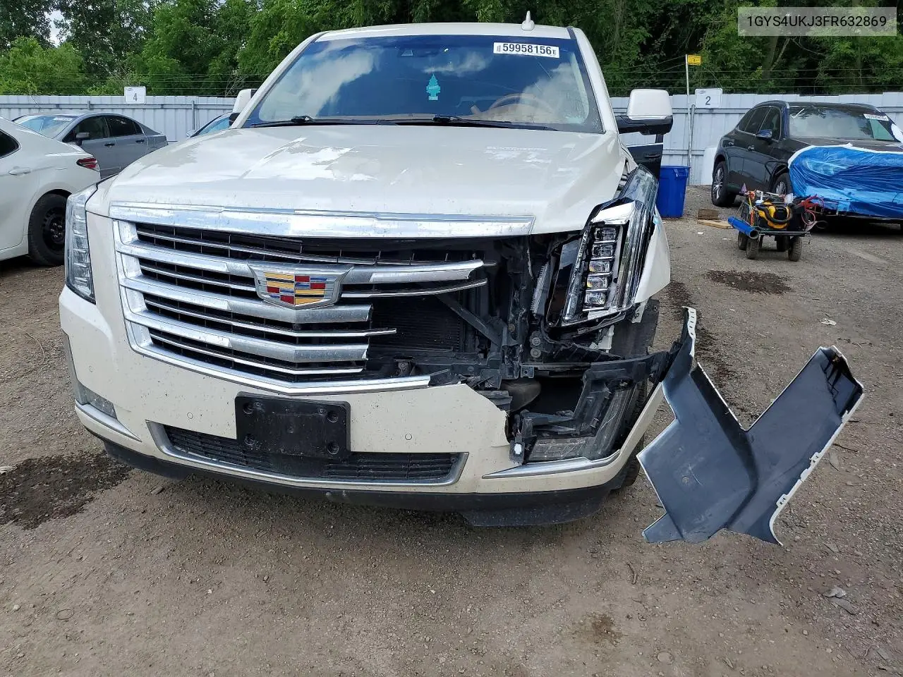 2015 Cadillac Escalade Esv Platinum VIN: 1GYS4UKJ3FR632869 Lot: 59958156