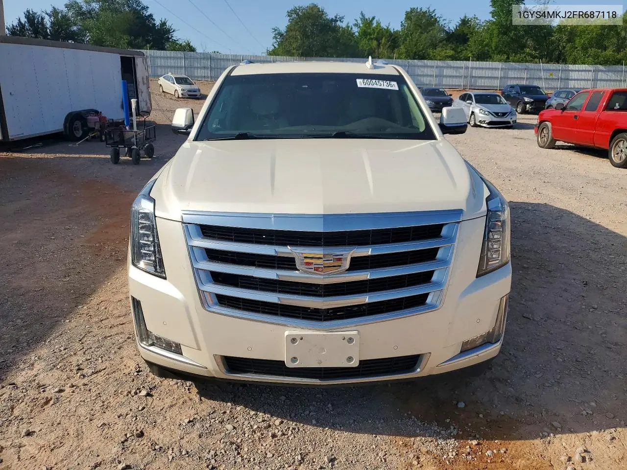 2015 Cadillac Escalade Luxury VIN: 1GYS4MKJ2FR687118 Lot: 60045736