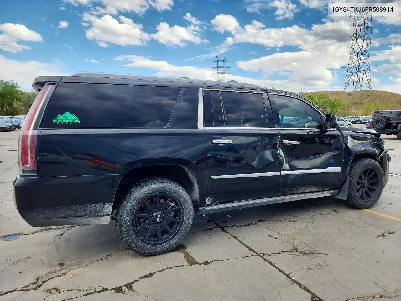 2015 Cadillac Escalade Esv Premium VIN: 1GYS4TKJ6FR508914 Lot: 60606346