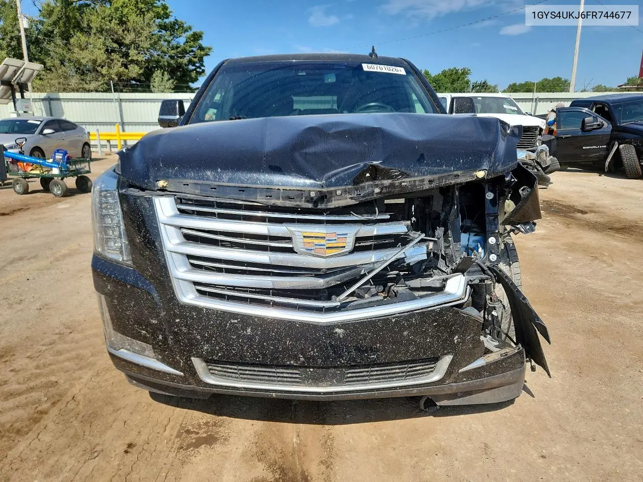 2015 Cadillac Escalade Esv Platinum VIN: 1GYS4UKJ6FR744677 Lot: 60761026