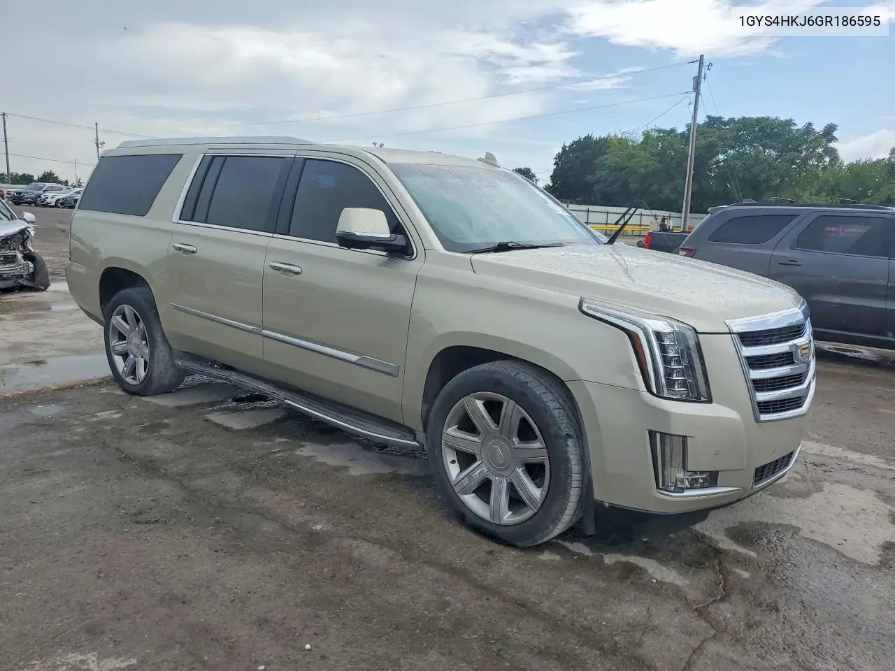 2016 Cadillac Escalade Esv Luxury VIN: 1GYS4HKJ6GR186595 Lot: 60711946