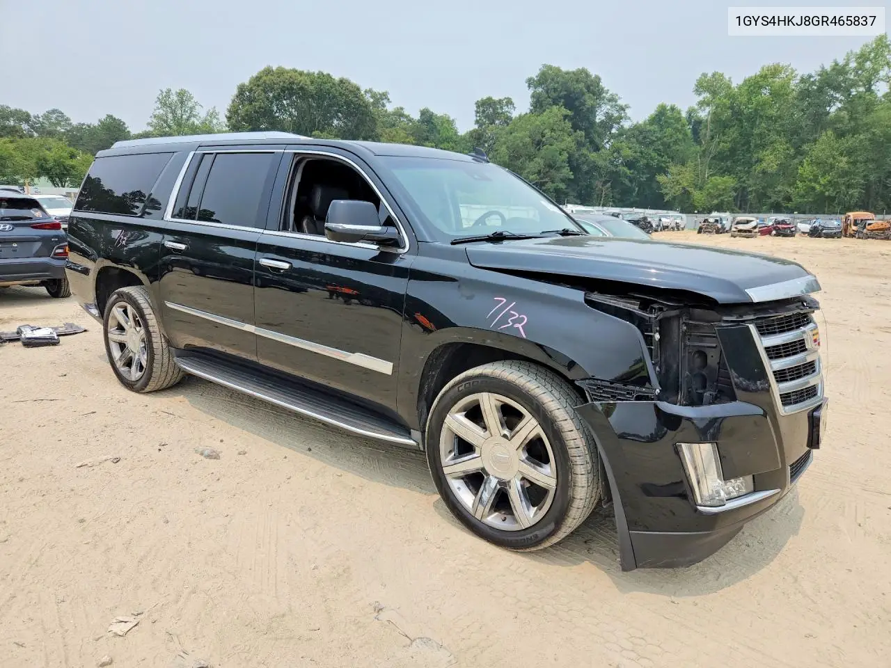 2016 Cadillac Escalade Esv Luxury VIN: 1GYS4HKJ8GR465837 Lot: 60796186