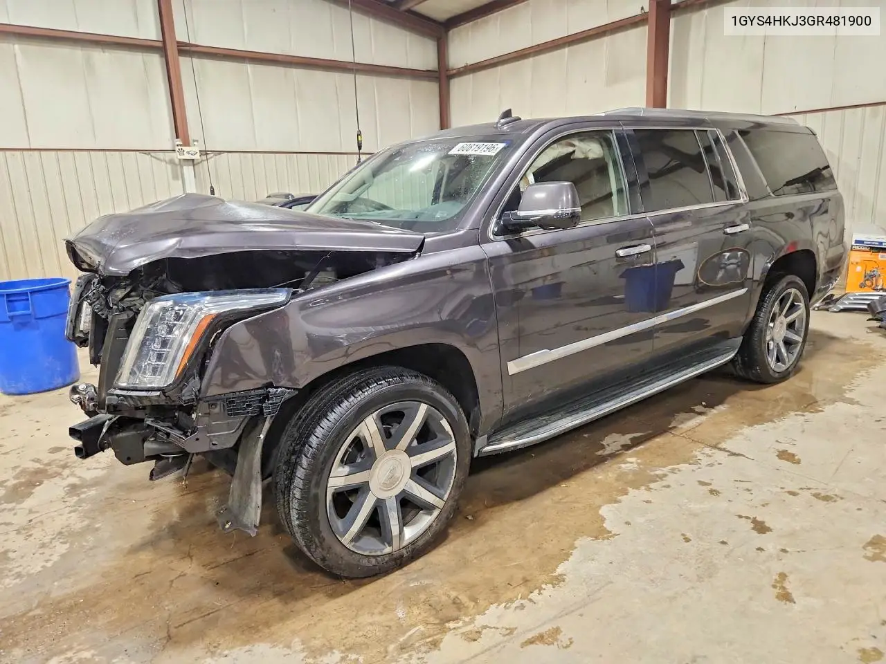 2016 Cadillac Escalade Esv Luxury VIN: 1GYS4HKJ3GR481900 Lot: 60819196