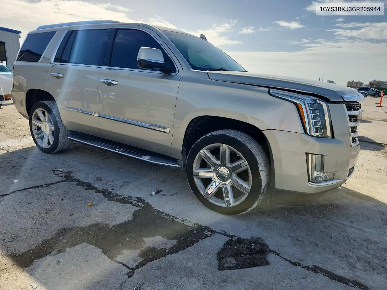 2016 Cadillac Escalade Luxury VIN: 1GYS3BKJ3GR205944 Lot: 60971586