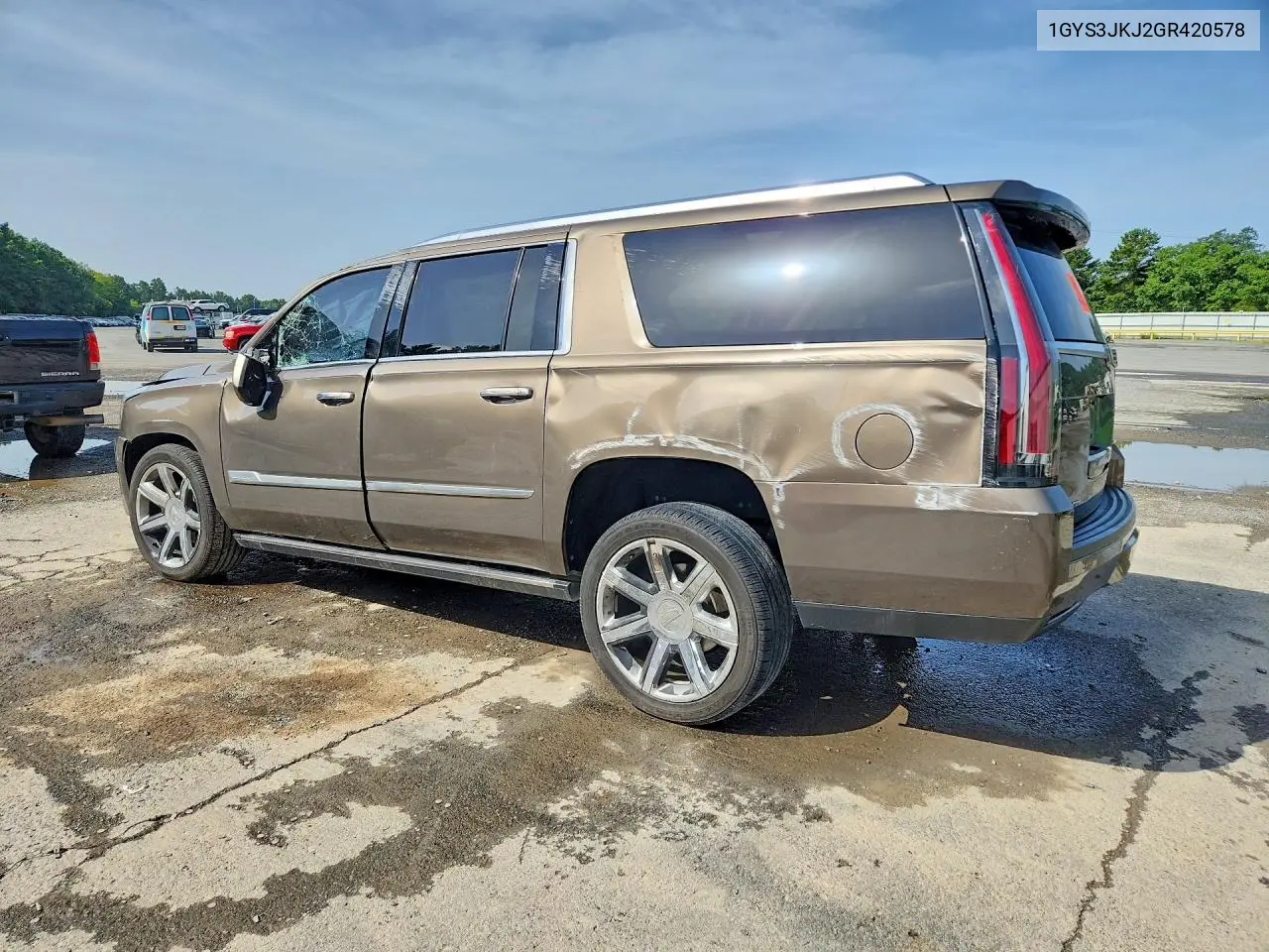 2016 Cadillac Escalade Esv Premium VIN: 1GYS3JKJ2GR420578 Lot: 61194566