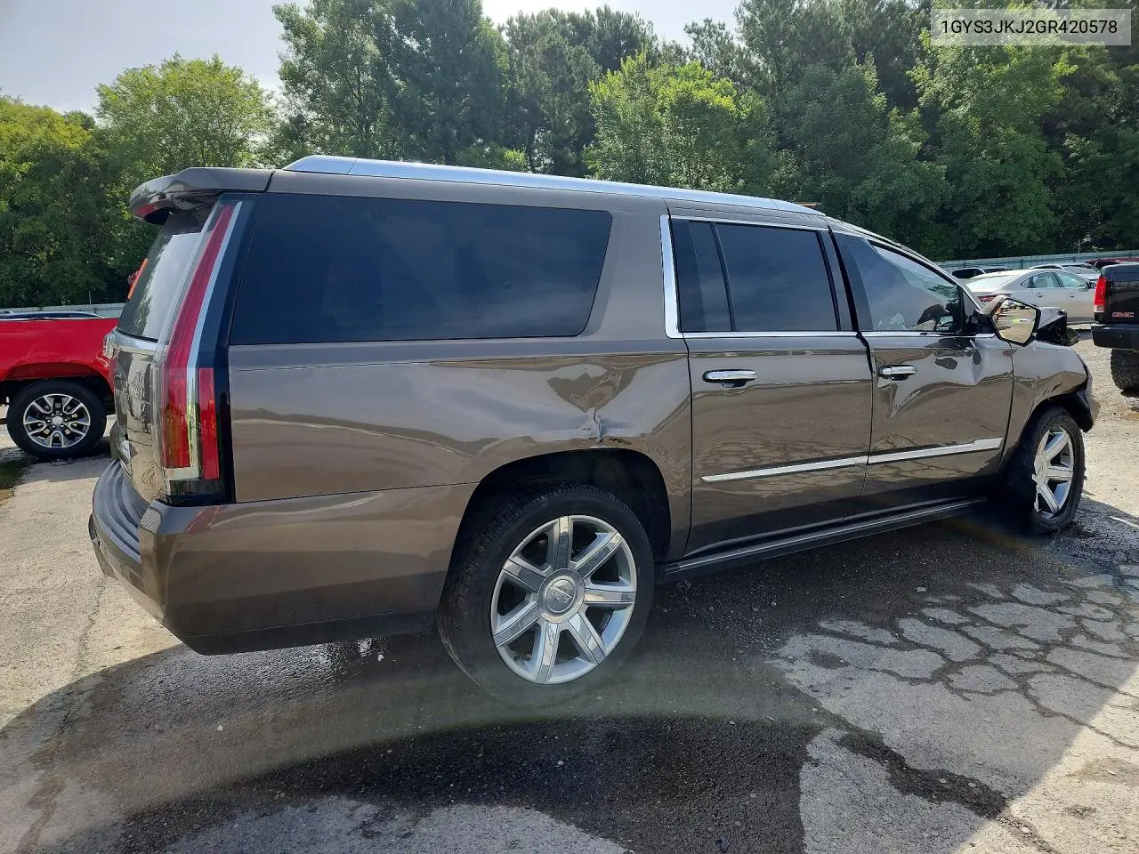 2016 Cadillac Escalade Esv Premium VIN: 1GYS3JKJ2GR420578 Lot: 61194566