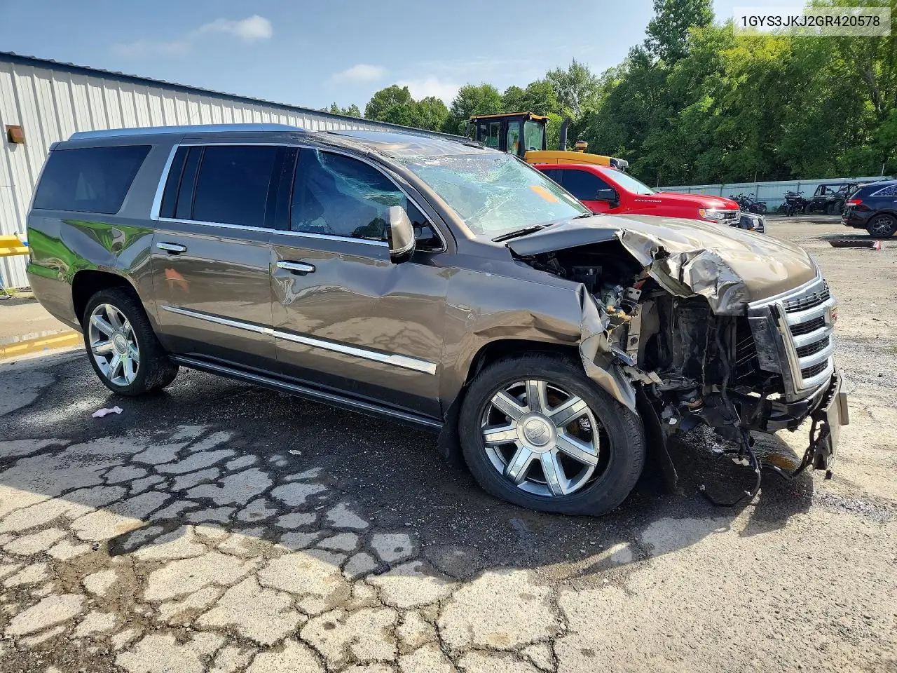 2016 Cadillac Escalade Esv Premium VIN: 1GYS3JKJ2GR420578 Lot: 61194566