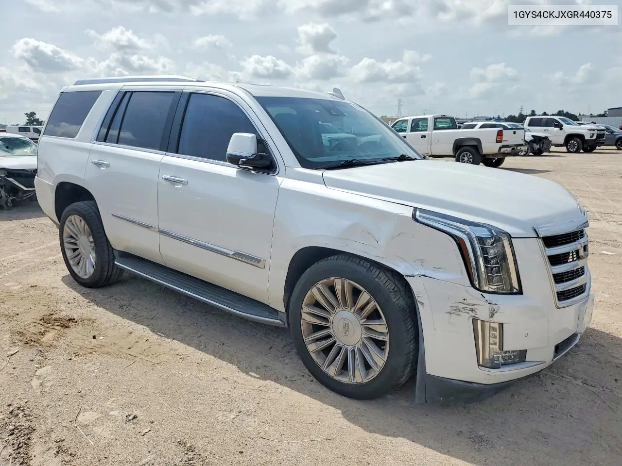 2016 Cadillac Escalade Premium VIN: 1GYS4CKJXGR440375 Lot: 61436026
