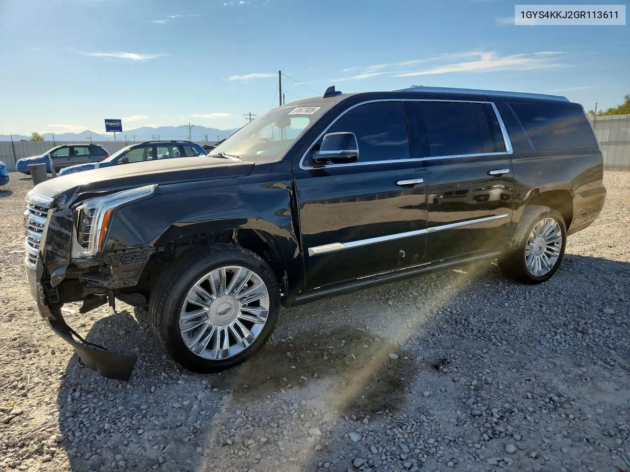 2016 Cadillac Escalade Esv Platinum VIN: 1GYS4KKJ2GR113611 Lot: 61677026