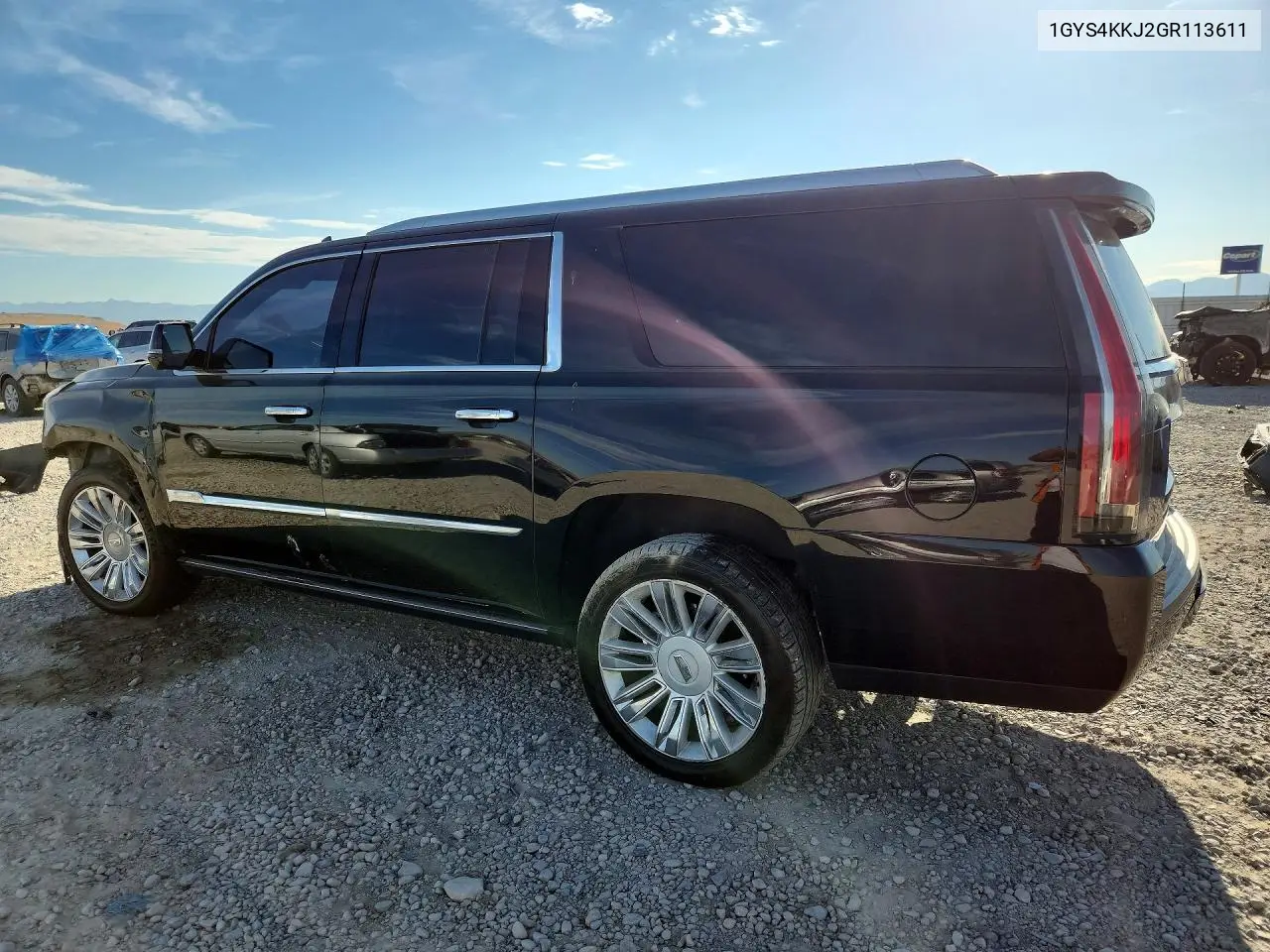 2016 Cadillac Escalade Esv Platinum VIN: 1GYS4KKJ2GR113611 Lot: 61677026