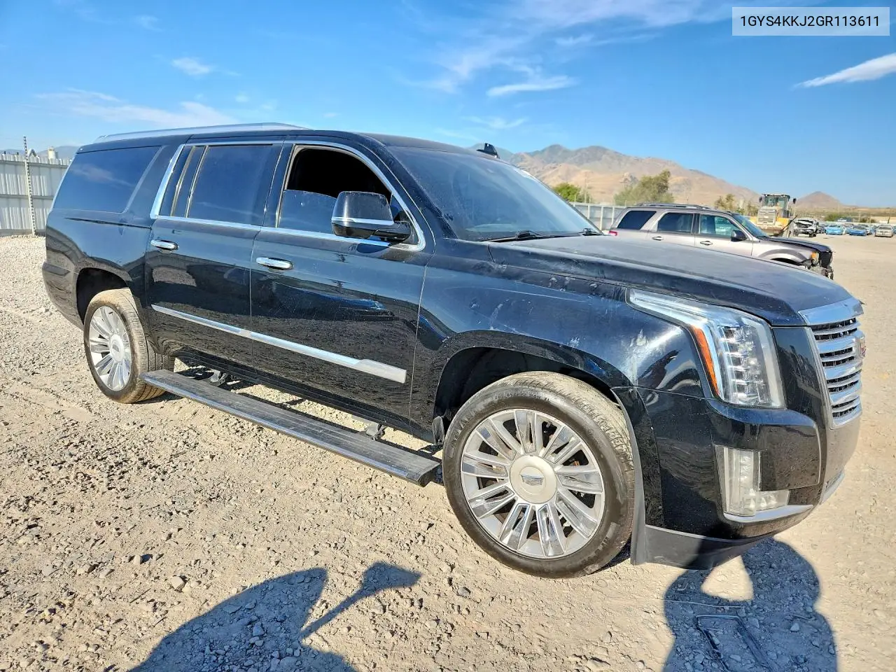 2016 Cadillac Escalade Esv Platinum VIN: 1GYS4KKJ2GR113611 Lot: 61677026