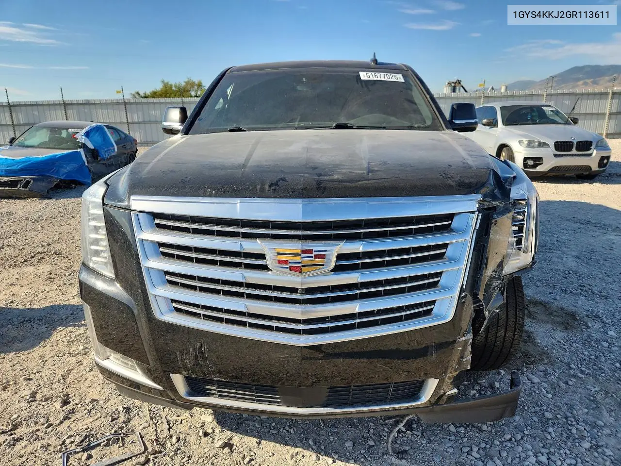 2016 Cadillac Escalade Esv Platinum VIN: 1GYS4KKJ2GR113611 Lot: 61677026