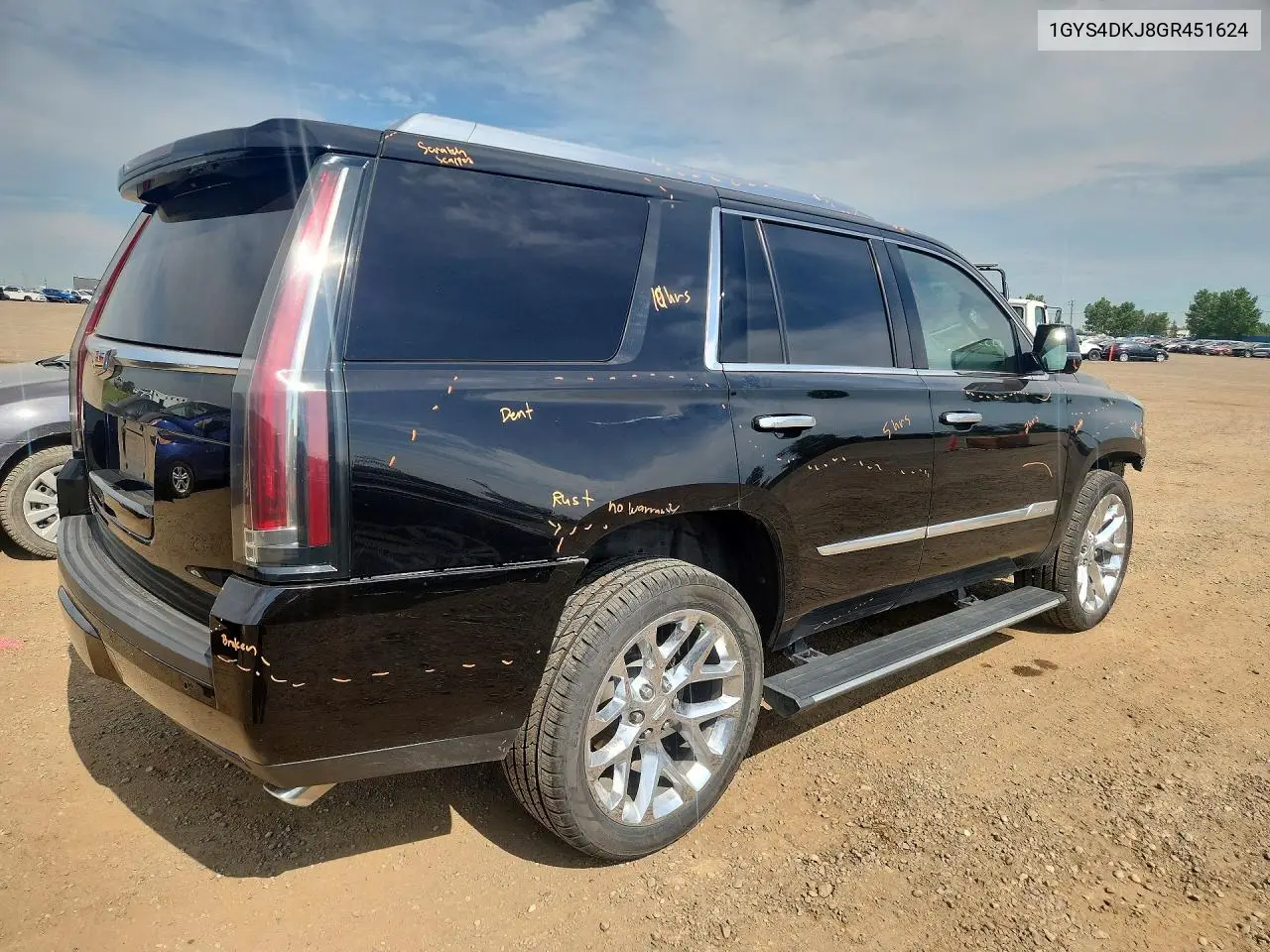2016 Cadillac Escalade Platinum VIN: 1GYS4DKJ8GR451624 Lot: 61892386