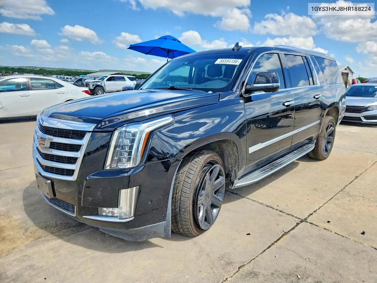 2017 Cadillac Escalade Esv Luxury VIN: 1GYS3HKJ8HR188224 Lot: 56594186