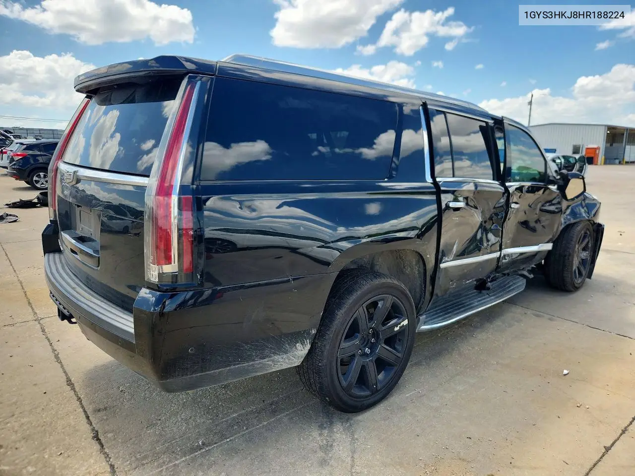 2017 Cadillac Escalade Esv Luxury VIN: 1GYS3HKJ8HR188224 Lot: 56594186