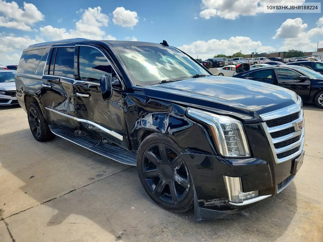 2017 Cadillac Escalade Esv Luxury VIN: 1GYS3HKJ8HR188224 Lot: 56594186