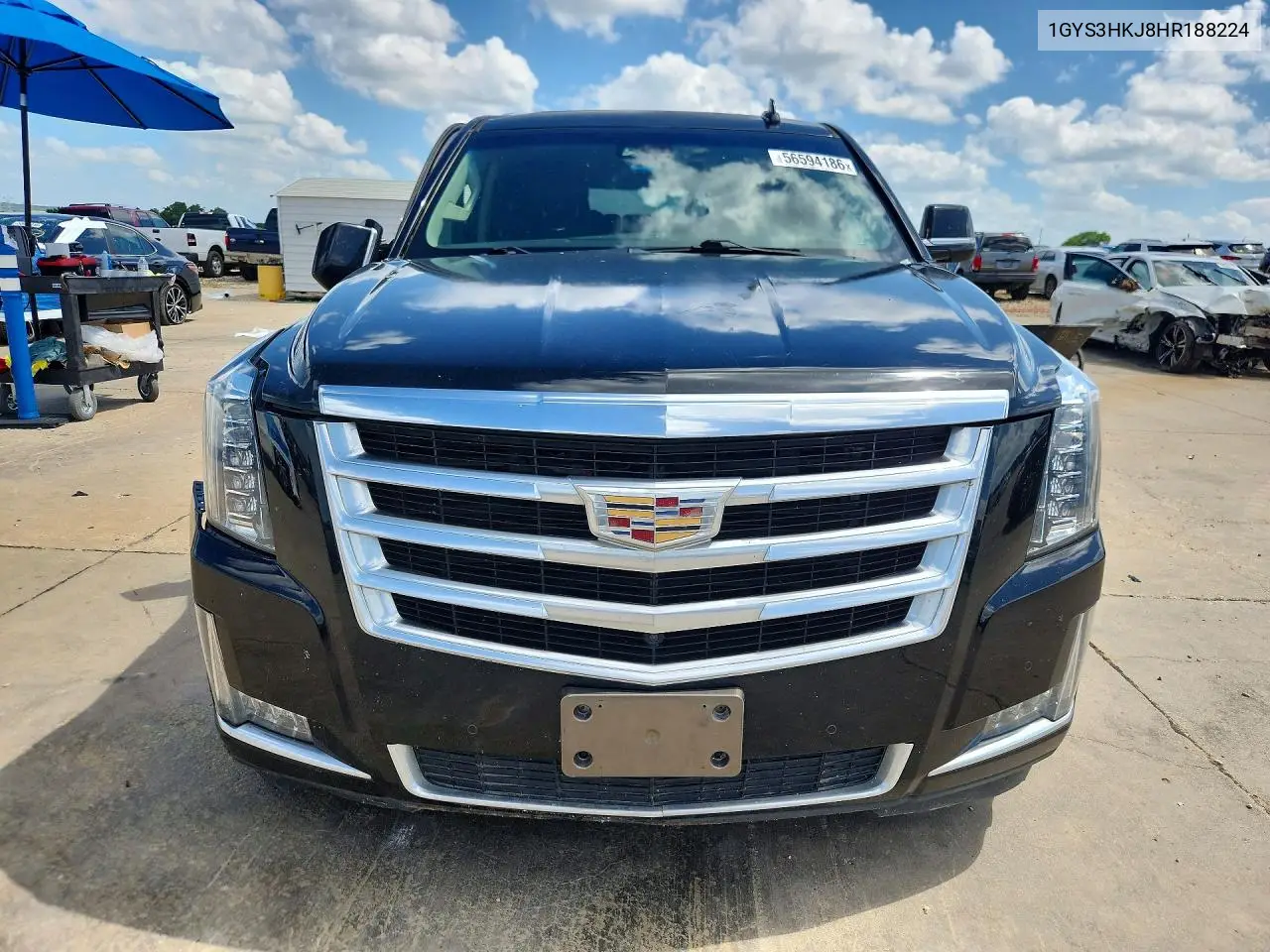 2017 Cadillac Escalade Esv Luxury VIN: 1GYS3HKJ8HR188224 Lot: 56594186